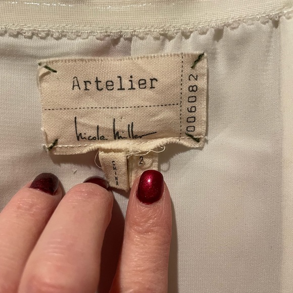 Artelier Nicole Miller Bodycon Full Zipper Tropical Print Mini Dress Size 2 - Picture 6 of 7